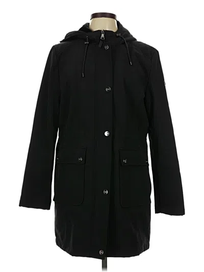 Pre-owned Dkny Coat In Black