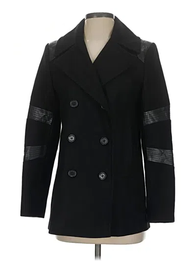 Pre-owned Dkny Coat In Black