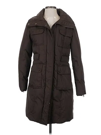 Pre-owned Dkny Coat In Brown