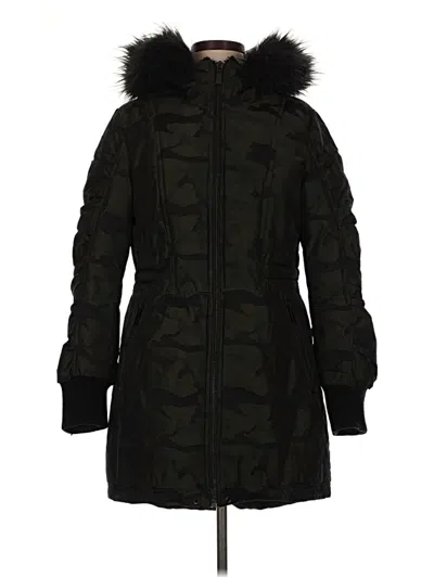Pre-owned Dkny Coat In Green