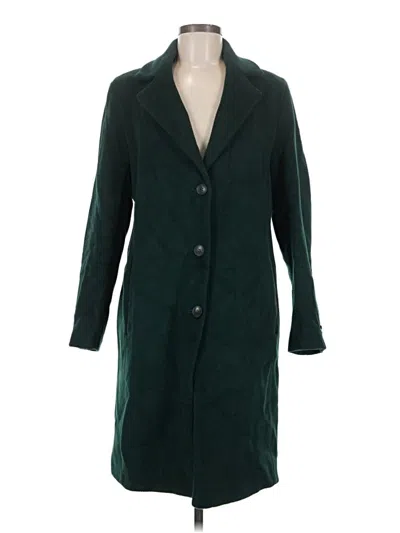 Pre-owned Dkny Coat In Green
