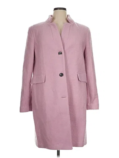 Pre-owned Dkny Coat In Pink