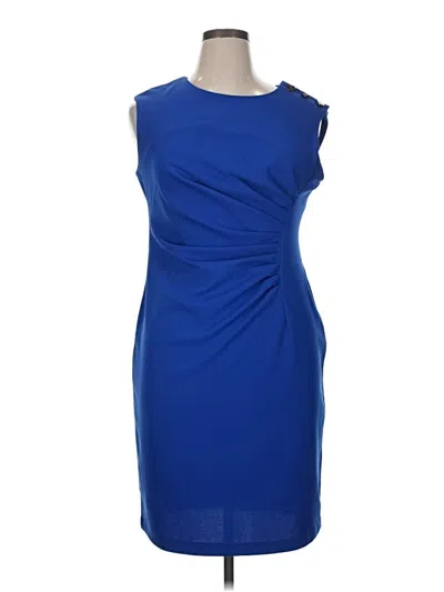 Pre-owned Dkny Cocktail Dress In Blue