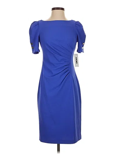 Pre-owned Dkny Cocktail Dress In Blue