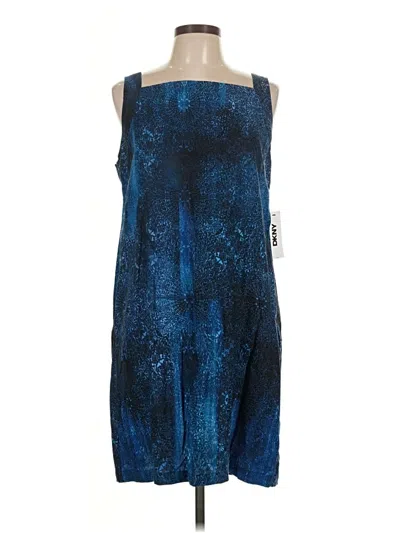 Pre-owned Dkny Cocktail Dress In Blue