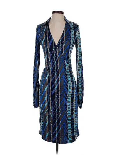 Pre-owned Dkny Cocktail Dress In Blue