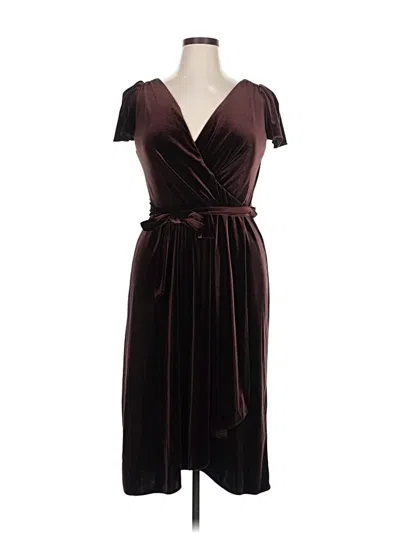 Pre-owned Dkny Cocktail Dress In Brown
