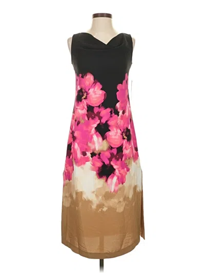Pre-owned Dkny Cocktail Dress In Brown