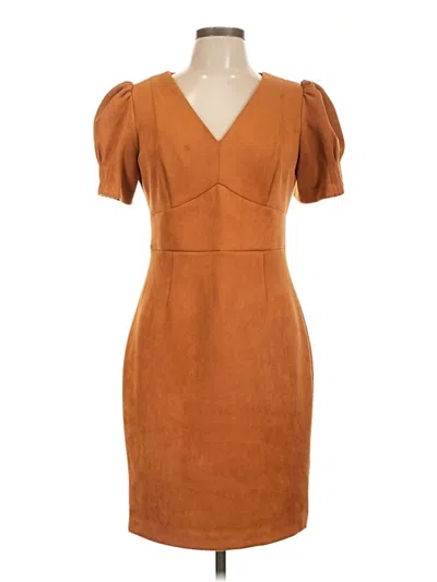Pre-owned Dkny Cocktail Dress In Brown