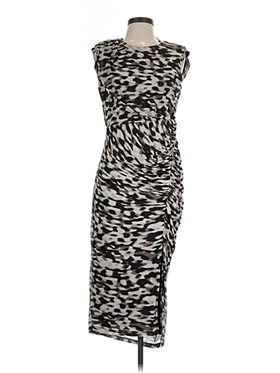 Pre-owned Dkny Cocktail Dress In Brown