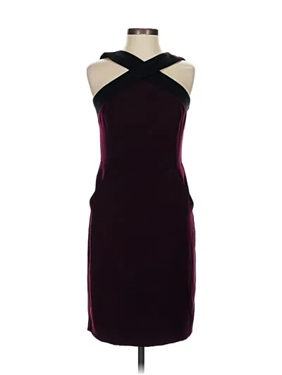 Pre-owned Dkny Cocktail Dress In Burgundy