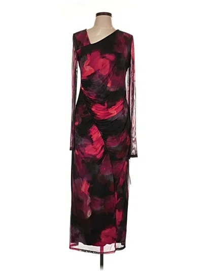 Pre-owned Dkny Cocktail Dress In Burgundy