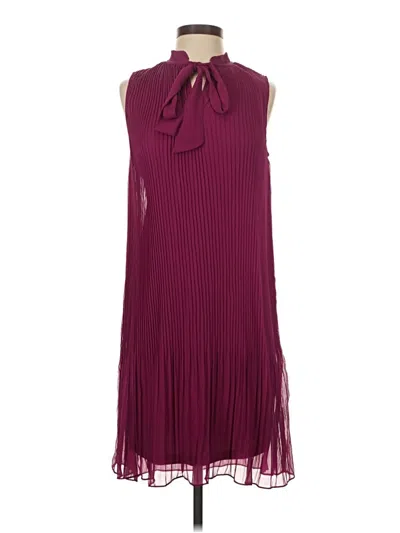 Pre-owned Dkny Cocktail Dress In Burgundy