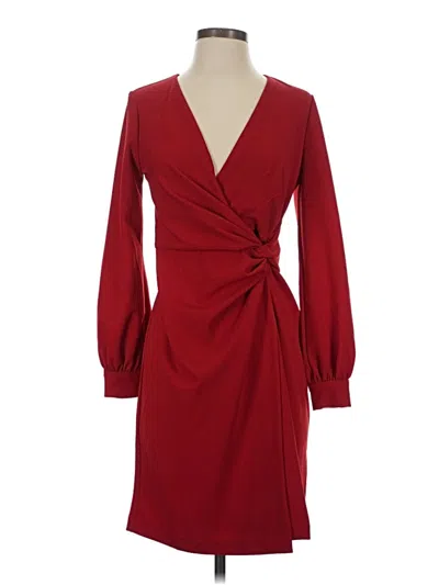 Pre-owned Dkny Cocktail Dress In Burgundy