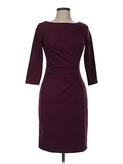 Pre-owned Dkny Cocktail Dress In Burgundy