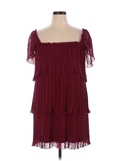 Pre-owned Dkny Cocktail Dress In Burgundy
