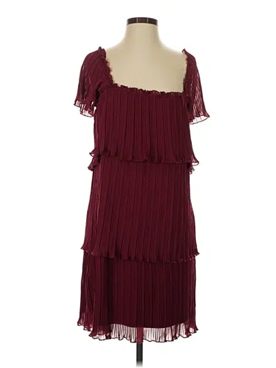 Pre-owned Dkny Cocktail Dress In Burgundy