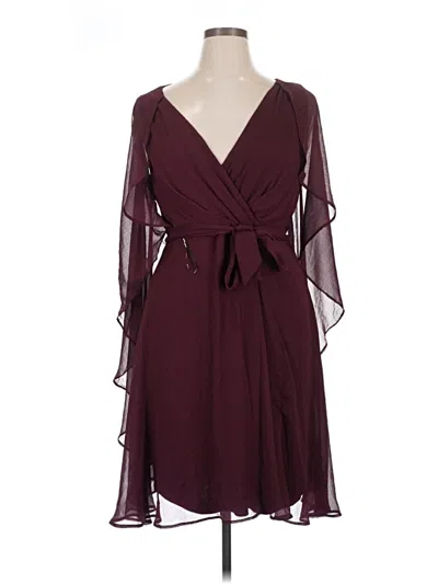 Pre-owned Dkny Cocktail Dress In Burgundy