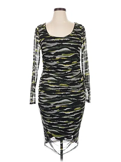 Pre-owned Dkny Cocktail Dress In Gray
