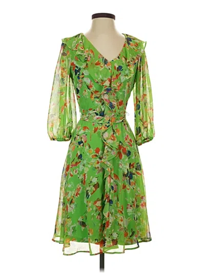 Pre-owned Dkny Cocktail Dress In Green
