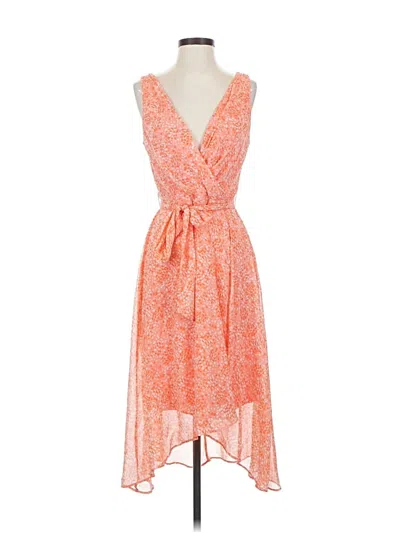 Pre-owned Dkny Cocktail Dress In Orange