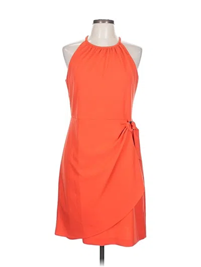 Pre-owned Dkny Cocktail Dress In Orange