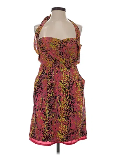 Pre-owned Dkny Cocktail Dress In Orange