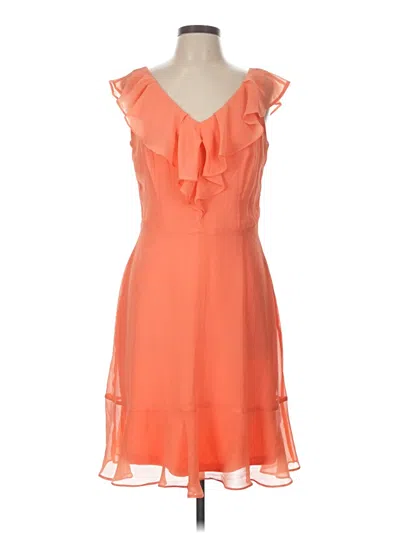 Pre-owned Dkny Cocktail Dress In Orange