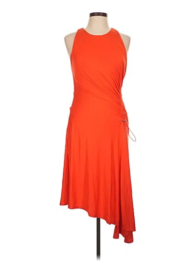 Pre-owned Dkny Cocktail Dress In Orange