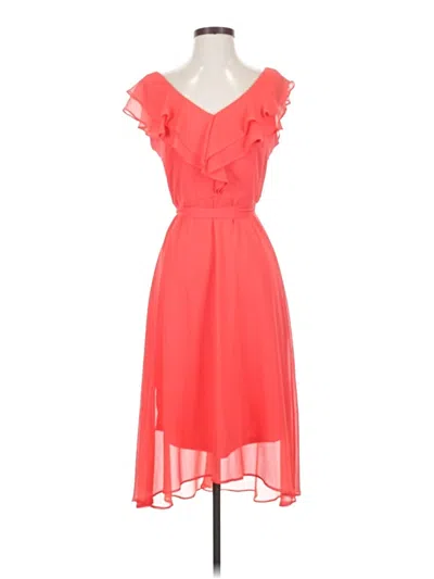 Pre-owned Dkny Cocktail Dress In Orange