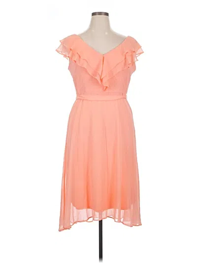 Pre-owned Dkny Cocktail Dress In Orange