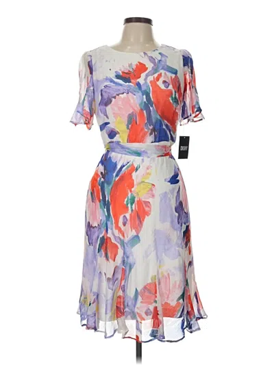 Pre-owned Dkny Cocktail Dress In Purple
