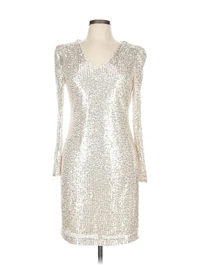 Pre-owned Dkny Cocktail Dress In Silver