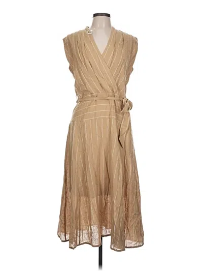 Pre-owned Dkny Cocktail Dress In Tan