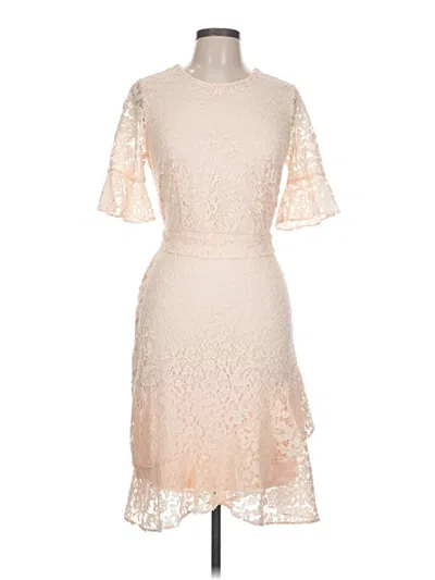 Pre-owned Dkny Cocktail Dress In Tan
