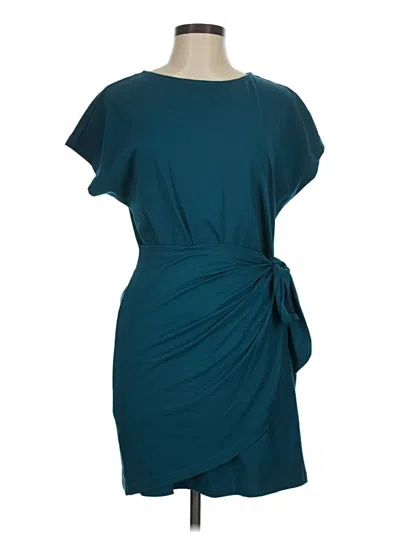 Pre-owned Dkny Cocktail Dress In Teal