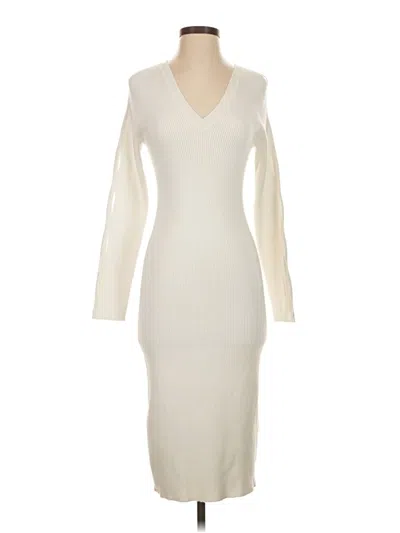 Pre-owned Dkny Cocktail Dress In White