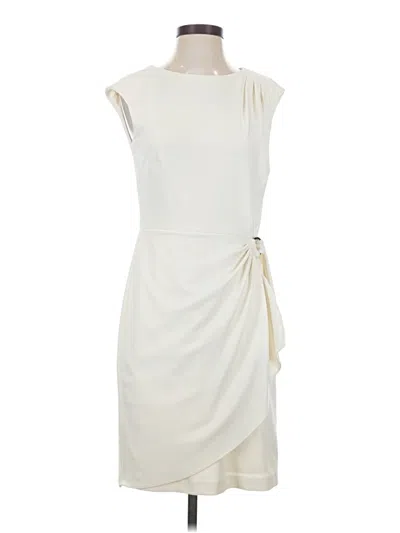 Pre-owned Dkny Cocktail Dress In White
