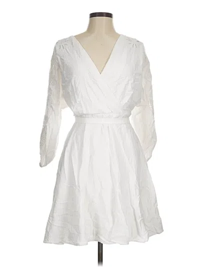 Pre-owned Dkny Cocktail Dress In White