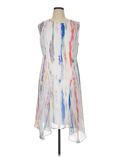 Pre-owned Dkny Cocktail Dress In White