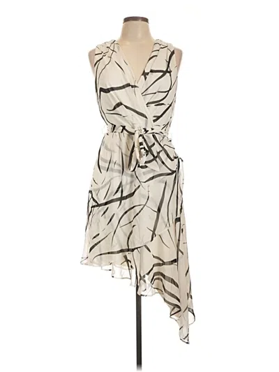 Pre-owned Dkny Cocktail Dress In White