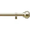 Dkny Cohen 36" To 66" Adjustable Curtain Rod In Gold