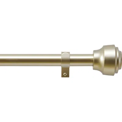 Dkny Cohen 36" To 66" Adjustable Curtain Rod In Gold