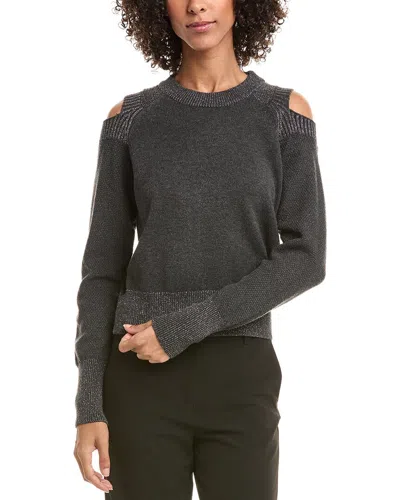 DKNY COLD-SHOULDER SWEATER