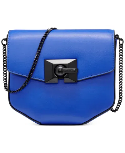 Dkny Colette Leather Crossbody In Sapphire