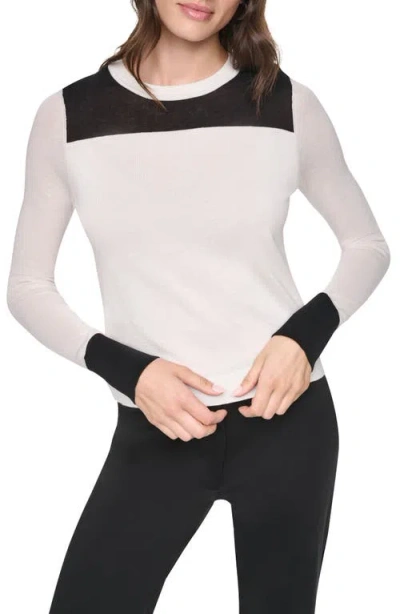 Dkny Colorblock Sweater In Gray