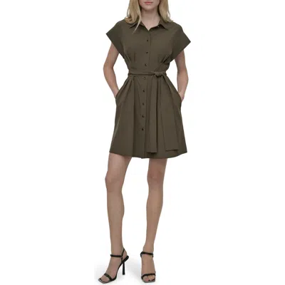 Dkny Commuter Shirtdress In Brown