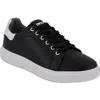 Dkny Contrast Perforation Low Top Sneaker In Black