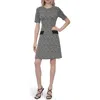 Dkny Contrast Pocket Fit & Flare Dress In Gray