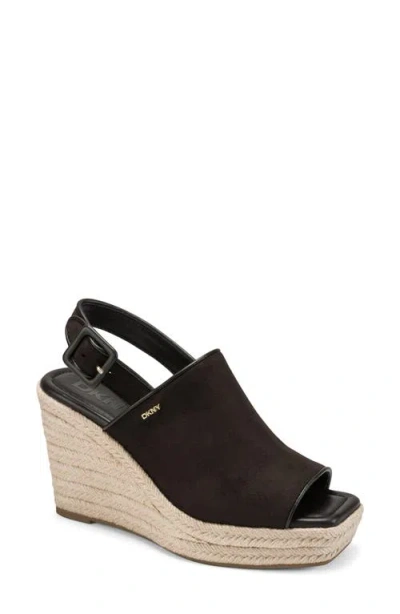 Dkny Coralyn Slingback Wege Sandal In Brown